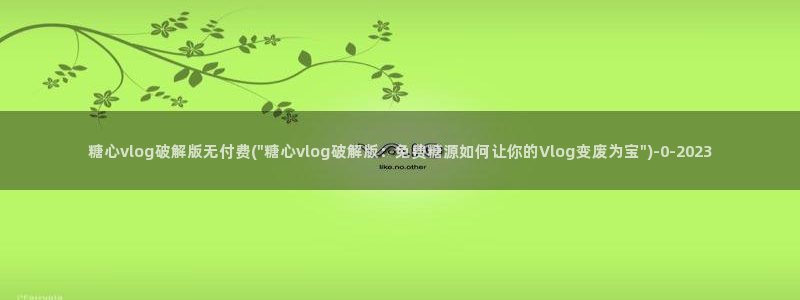 糖心vlog入口免费