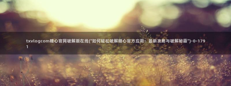 糖心vlog入口进入